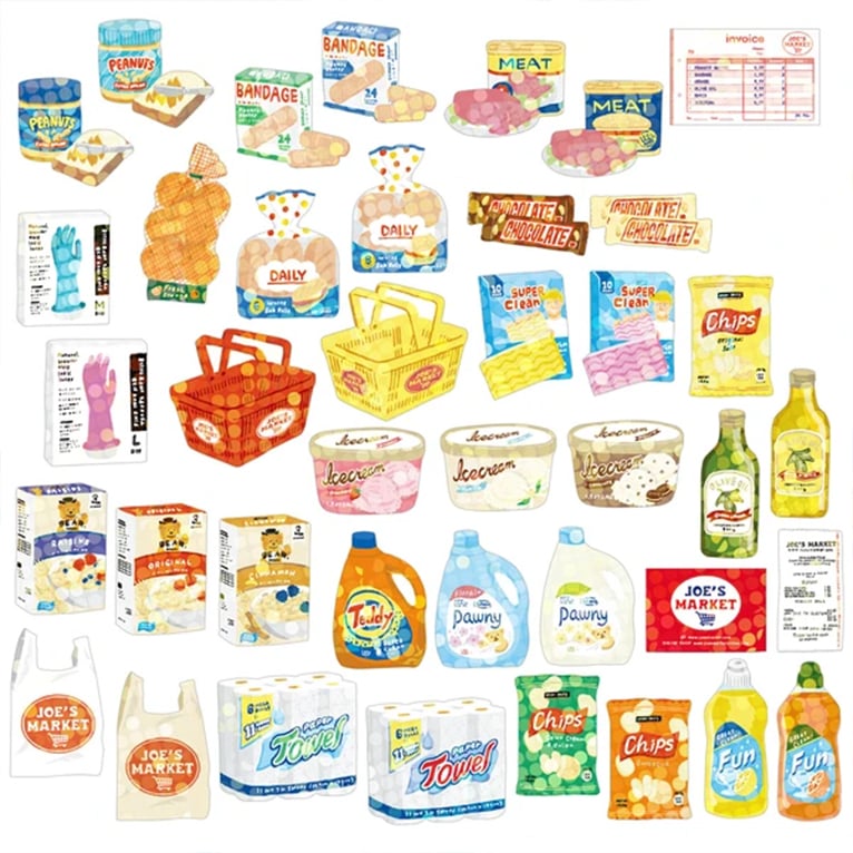 Image of Hako Seal Stickers - Grocery