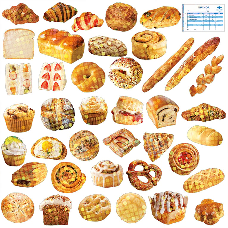 Image of Hako Seal Stickers - Bakery