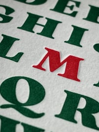 Image 8 of A-Z Tree | letterpress Christmas card
