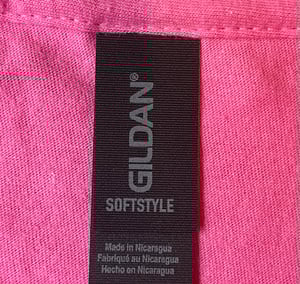 mushroom t shirt in pink with Goldenrod Tattoo