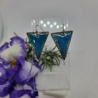 Image 4 of Enamel Earrings - The Crackles  (EJ080)