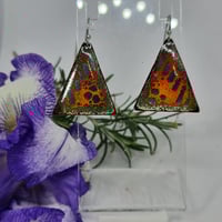 Image 3 of Enamel Earrings - The Crackles (EJ086)