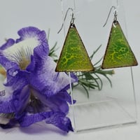 Image 2 of Enamel Earrings - The Crackles (EJ087)