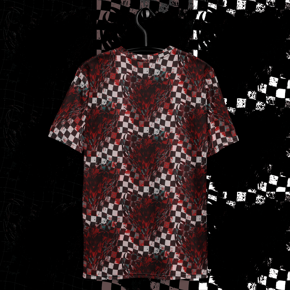 bleeding heart checkerboard t shirt