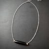 Hairpipe Bar Necklace (Black and Silver)