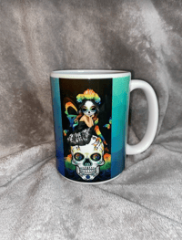 Image 1 of Catrina colorful Mug (Day of the dead)