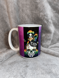 Image 2 of Catrina colorful Mug (Day of the dead)