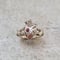Image of Claddagh ring with Orange Red Spinel