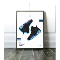 Image 2 of Sneaker Poster Air Jordan 6 “Aqua” Hypebeast Print