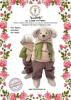LLOYD THE LAMB 16 INCH SEWING PATTERN, WITH LAMB FUR AND FULL INSTRUCTIONS UK MADE