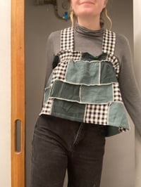 Image 3 of Patchwork cross back top-Ready to Ship