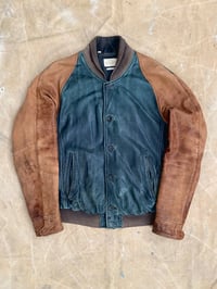 Image 1 of LEVI'S MADE & CRAFTED LEATHER VARSITY JACKET