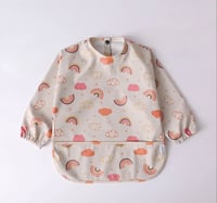 Image 1 of Smock Bib Rainbow Sky