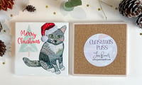 Image 2 of Merry Christmas Puss Coasters