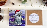 Image 1 of Christmas Pws/Puss Nadolig Coasters