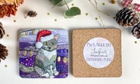 Image 2 of Christmas Pws/Puss Nadolig Coasters