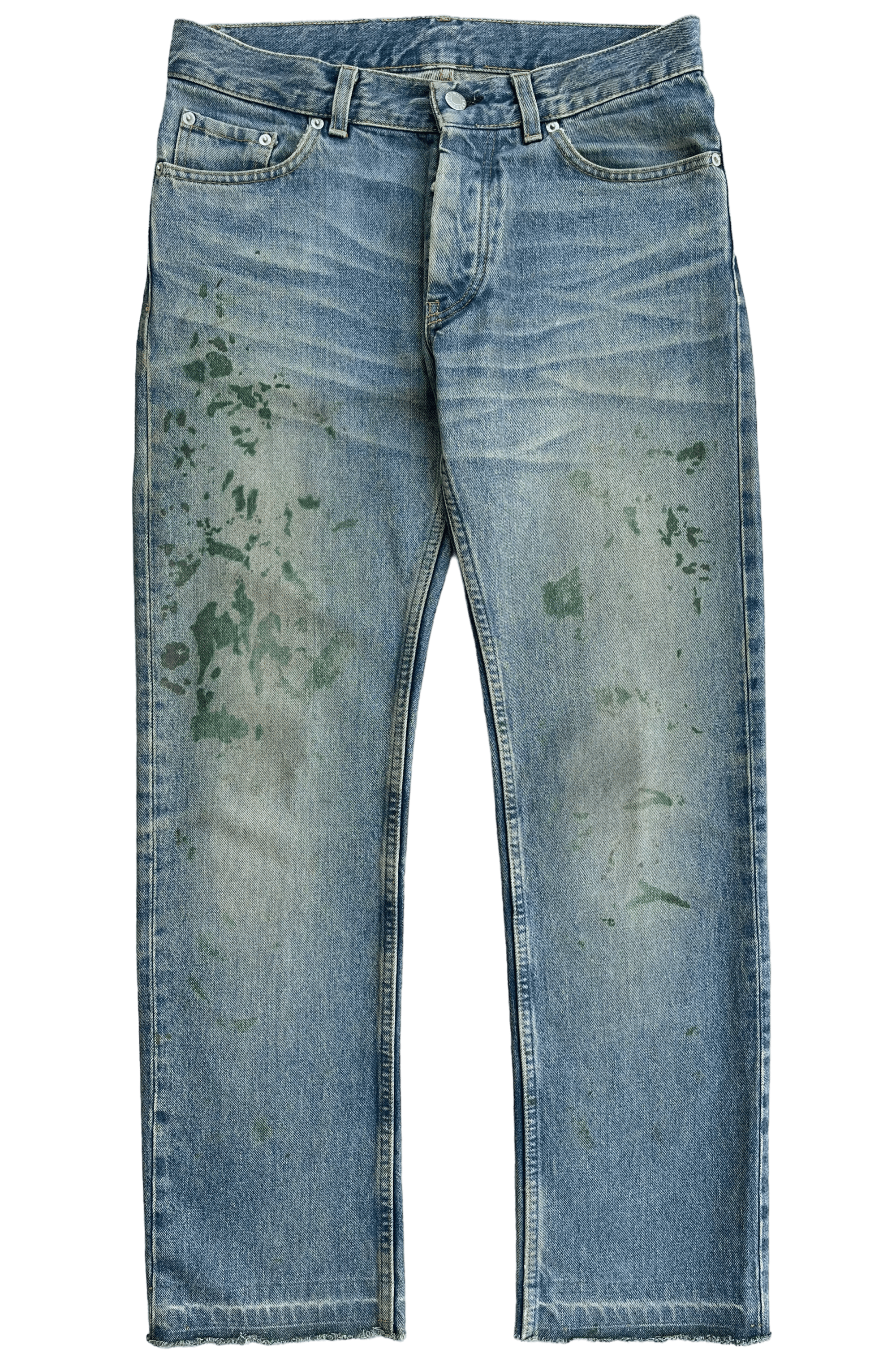 99 Helmut Lang Gold/Green Painter Jeans - 30 | neverlandsupply 99 Helmut Lang Gold/Green Painter Jeans - 30 | neverlandsupply