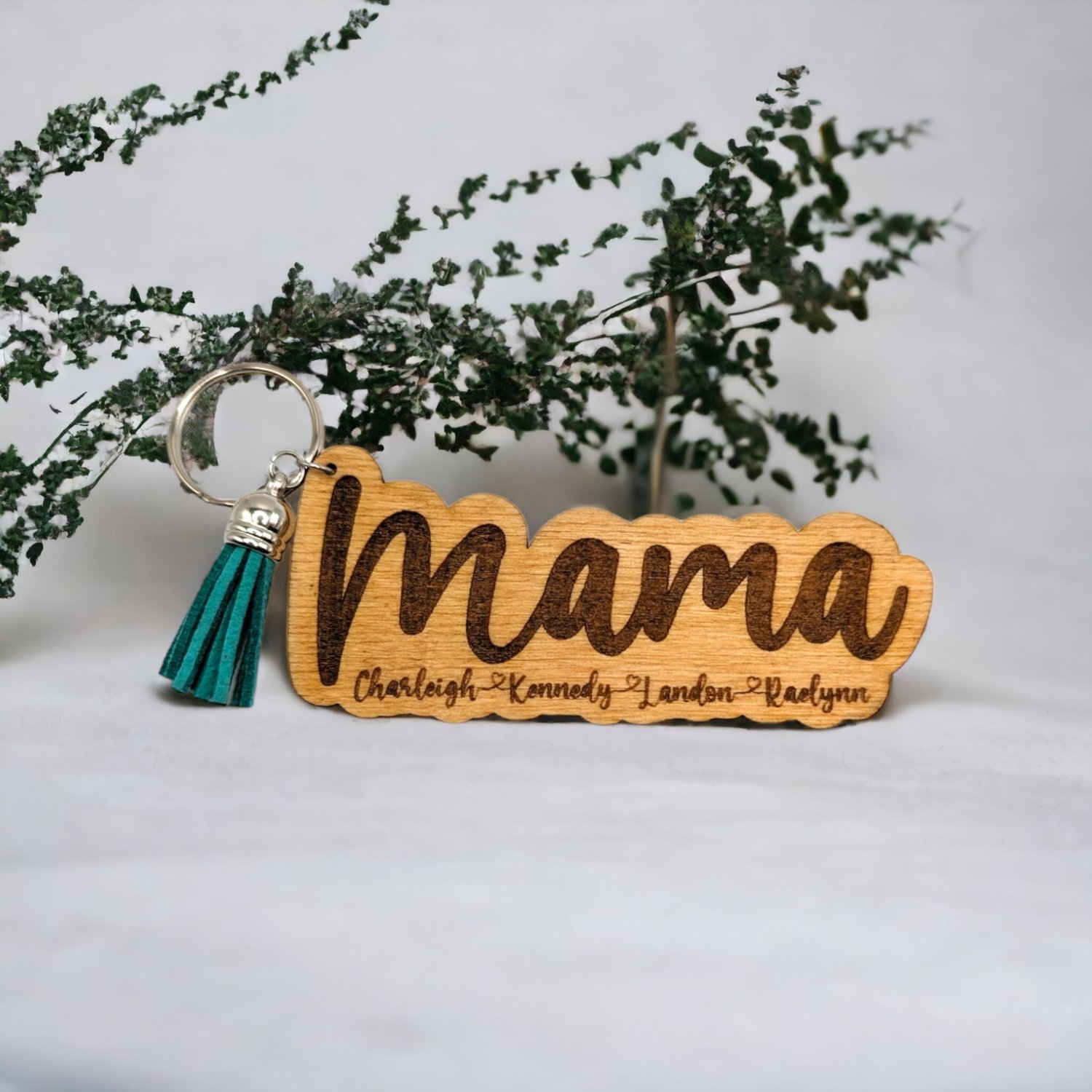 Personalized Name keychain, Custom Tassel Clear keychain, bridesmaid g –  jillmakes