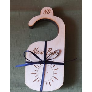 Image of Organized Nursery: Wooden Laser Engraved Baby Closet Dividers, Baby Clothes Divider