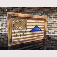 Image 2 of Personalized Memorial Clock, In Memory Of, Military Clock, Hanging Wall Clock