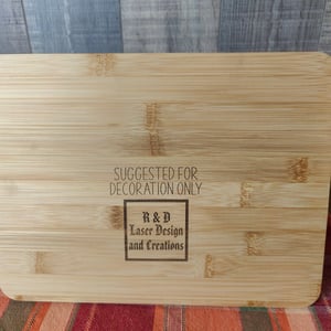 Image of Cooking Temperatures Bamboo Board