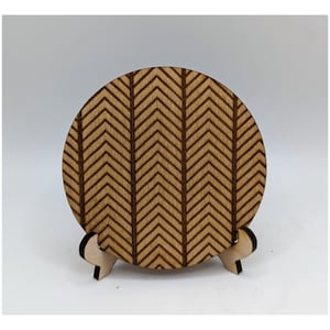 Image of Boho Wooden Coaster Set (set of 5)