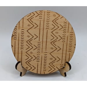 Image of Boho Wooden Coaster Set (set of 5)