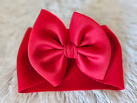 Image 1 of Red Puff Bow 