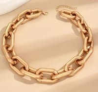 Image 2 of Chunky Gold Link Necklace 