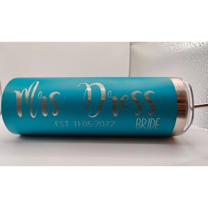 Image of Laser Engraved Skinny Tumblers for Bridal Party (20oz.)