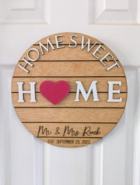 Image 1 of Home Sweet Home Interchangeable Magnet Sign