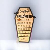 Image 2 of Halloween Countdown Standing Sign, Halloween Decor