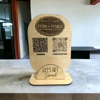 Image 2 of Laser-Engraved Business Card Holder with Scan-Ready QR Code