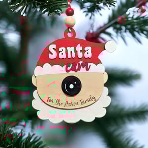 Image of Santa Cam Christmas Tree Ornament