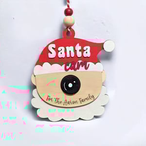 Image of Santa Cam Christmas Tree Ornament