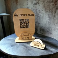 Image 4 of Laser-Engraved Business Card Holder with Scan-Ready QR Code