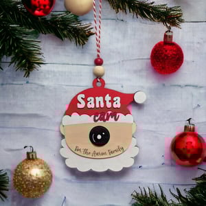 Image of Santa Cam Christmas Tree Ornament