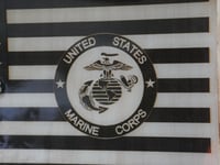 Image 4 of Custom First Responder/ Military American Flag Clock