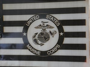 Image of Custom First Responder/ Military American Flag Clock