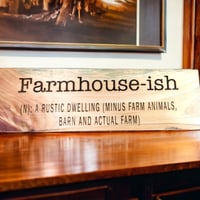 Image 1 of Rustic Farmhouse-ish Wall Sign