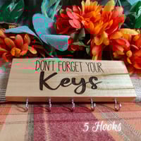 Image 1 of Customizable Hanging Key Ring Holder