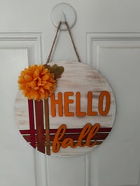 Image 3 of Fall Themed Hanging Door Signs