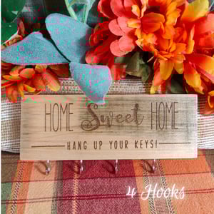 Image of Customizable Hanging Key Ring Holder