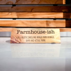 Image of Rustic Farmhouse-ish Wall Sign