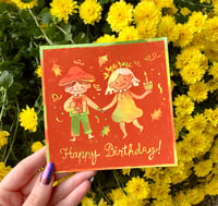 Happy Birthday Card - Autumn