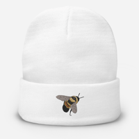 Image 3 of Embroidered Rusty Patched Bumble Bee Beanie