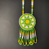 Beaded Medallion Necklace (Bright Meadow)