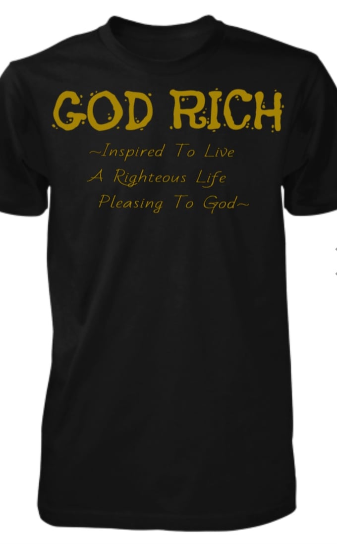 Image of God Rich Black & Gold "Inspired" Tee