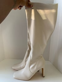 Image 1 of Lulus Beige Calf Boots - Size: 9