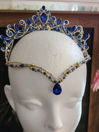 Image 1 of Royal blue Tiara